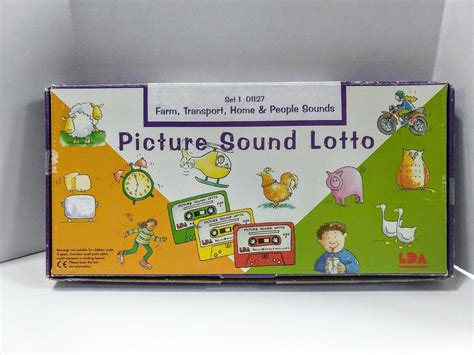 Vintage LDA Sound Lotto Board Game w/Cassette Rare.